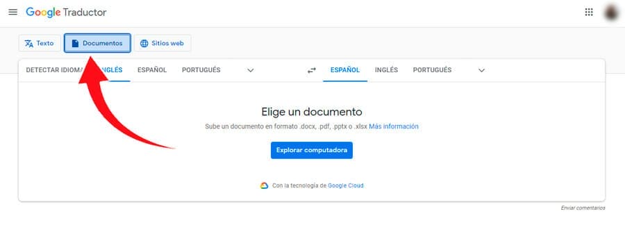 Traducir PDF con el traductor de Google Traduce documentos PDF vía online en segundos desde la PC y celular