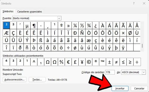 ventana simbolos insertar Cómo poner exponentes y símbolos en Word, Excel y desde el teclado