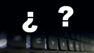 Cómo poner el signo de interrogación en una laptop o PC